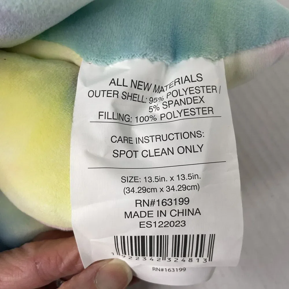 Succulent Pillow Pod‎ NWT Feels Like Squishmallows Rainbow Tie Tye Dye Girly